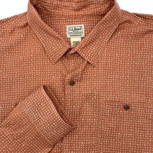 LL Bean Traditional Fit Men's Long Sleeve Button Up Multicolor XXL 2XL 516103